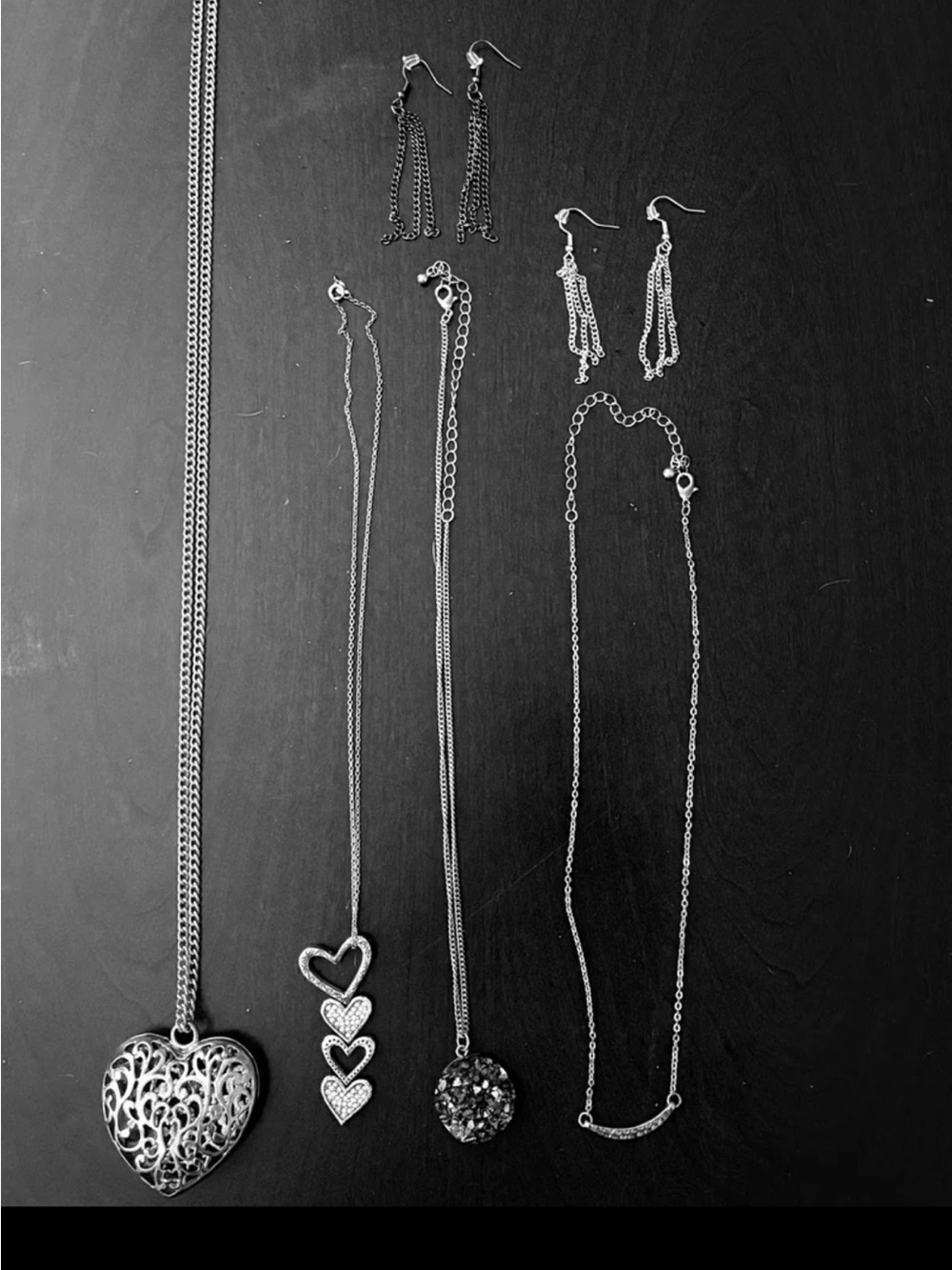 Brighton Silver Heart Layered Pendant & various other jewelry